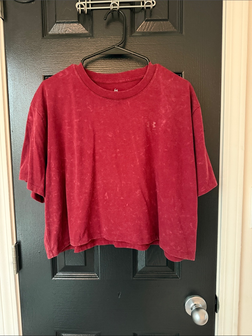 Under Armour Women's Cropped Boxy Tee - Burgundy